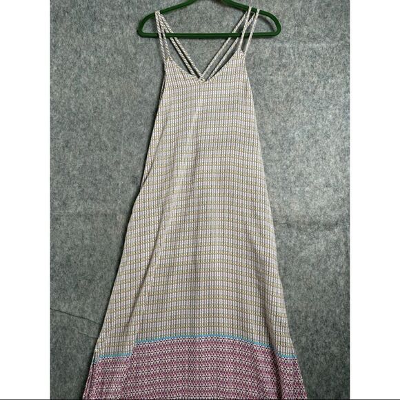 Gap Maxi Dress Women's Size Small Tall Dual Spaghetti Straps Sleeveless - Picture 5 of 9